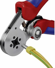 Krimptangen en adereindhulzen