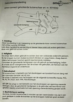 AMW-Connect Buizenschaar 42mm professional 1000V met holster