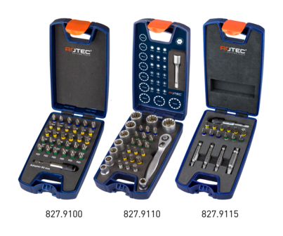 Rotec 17-dlg. OPTI-LINE-Bitset PH-PZ-TX type &#039;827&#039;, met 4 schroefverwijderbits