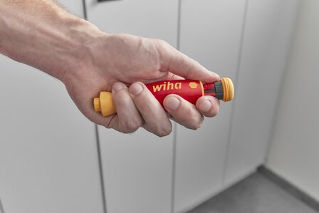 Wiha schroevendraaier met bitmagazijn PocketMax&reg; electric