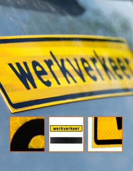 Magneetbord 500x100mm FLUOR Werkverkeer