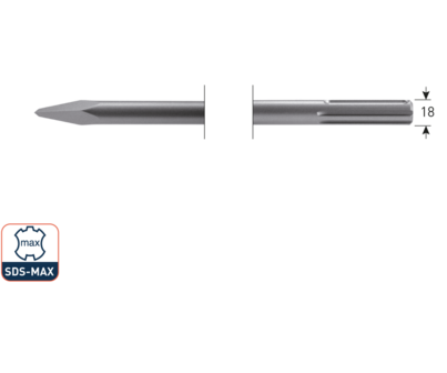 SDS-max puntbeitel 280 mm