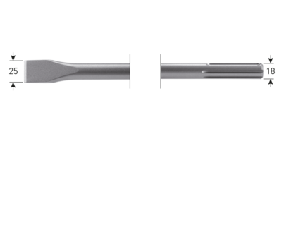 SDS-max vlakbeitel 25x400 mm