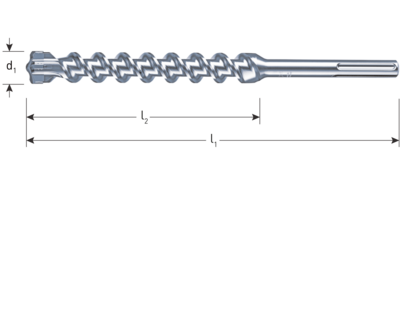 sds-max hamerboor quattro-x diam 20,0x200/320 mm in koker