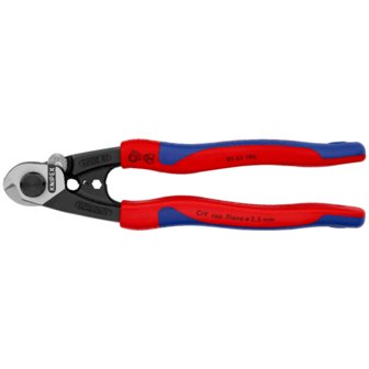 Knipex staaldraadschaar gesmeed 190mm