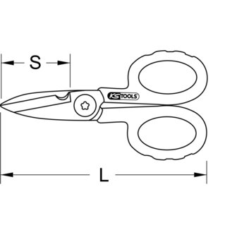 KS tools universeel schaartje 143mm