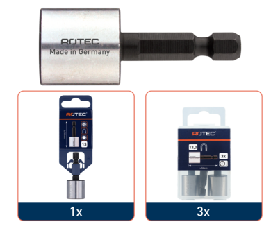 Rotec dopsleutel E6.3 1/4&quot; magnetisch SW13x50