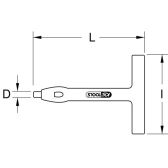 KS tools VDE Holpijp met veiligheidsisolatie, 100 mm