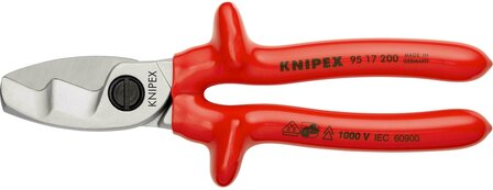 Knipex kabelschaar 200mm dompel ge&iuml;soleerd