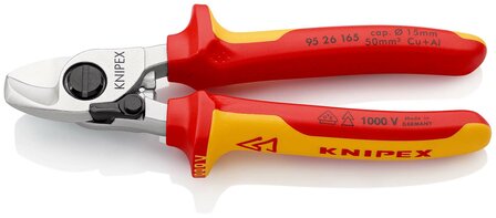 Knipex VDE Kabelschaar 165mm openingsveer 