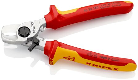 Knipex VDE Kabelschaar 165mm openingsveer 