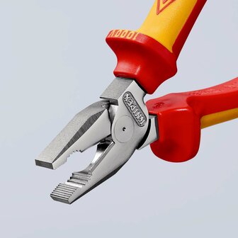 Knipex VDE kombitang verchroomd ge&iuml;soleerd met meer-componentengrepen 160 mm