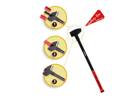 Voorhamer EVEREST 5000 gram met fiberglassteel 90 cm