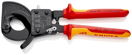 KNIPEX VDE ratelkabelschaar 250mm (&Oslash; 32 mm) 240 mm&sup2;