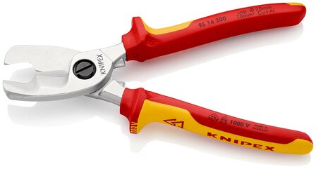 KNIPEX VDE Dubbele snijkanten kabelschaar 200mm