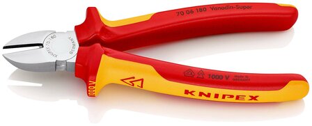 KNIPEX VDE zijsnijtang 180mm