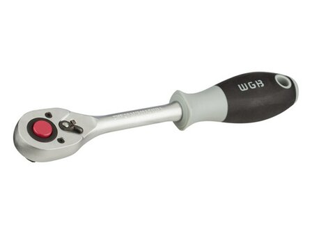 WGB 1/4&quot; ratel omstelbaar met ontlastknop 72-tands L=180mm