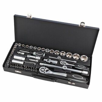 WGB basic doppenset 1/4&quot; - 1/2&quot; 56.Dlg.