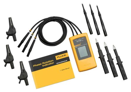Fluke draaiveldrichtingindicator met LCD display.