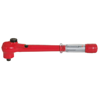 KS tools 1/2&quot; momentsleutel met veiligheidsisolatie en omschakelbare ratelkop, 5-50 Nm