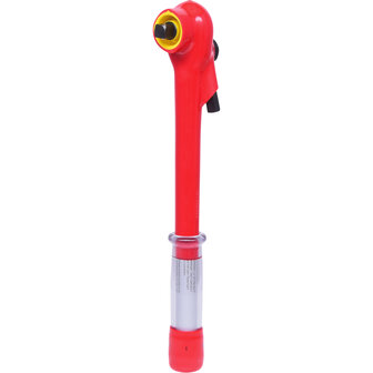 KS tools 1/2&quot; momentsleutel met veiligheidsisolatie en omschakelbare ratelkop, 5-50 Nm