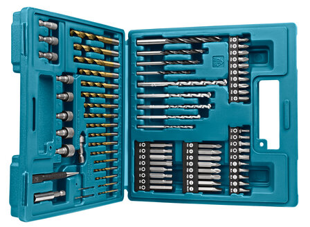 Makita Boor-/schroefbitset 75-delig In kunststof koffer