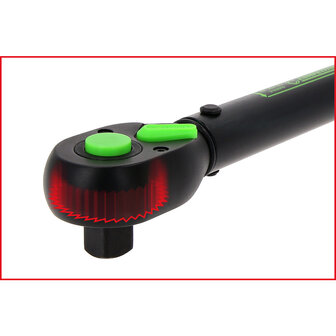 KS tools 1/2&quot; COMPETITION Momentsleutel met omschakelbare ratelkop, 20-200Nm