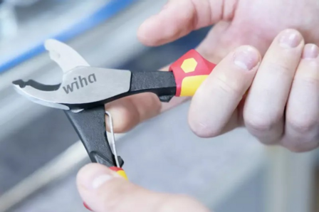 Wiha Kabelknipper 210mm Industrial electric  met in- en uitschakelbare openingsveer