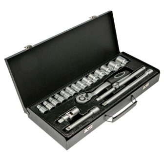 WGB 1/2&quot; Dopsleutelset 19-delig 10-32 mm