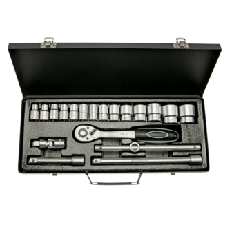 WGB 1/2&quot; Dopsleutelset 19-delig 10-32 mm