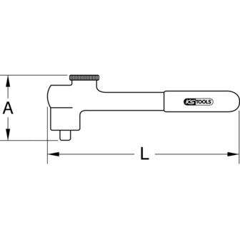 KS tools VDE 1/2&quot; omschakelbare ratel met veiligheidsisolatie, 32 tanden 