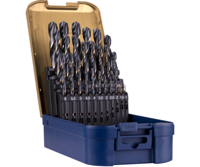 Rotec 25-dlg. Spiraalborenset type &#039;101&#039; in ABS-cassette