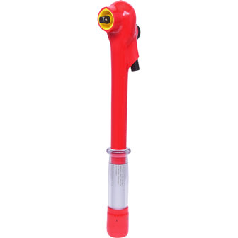 KS tools 3/8&quot; momentsleutel met veiligheidsisolatie en omschakelbare ratelkop, 5-50 Nm