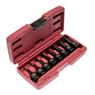 WGB 1/2&quot; slagdopbitset torx T30-T80 8-delig