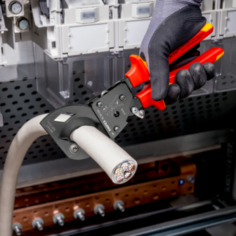 KNIPEX VDE ratelkabelschaar 250mm (&Oslash; 32 mm) 240 mm&sup2;