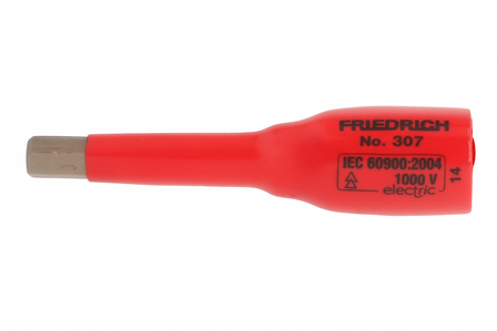 Friedrich 3/8&#039;&#039; Inbusdop Nr.306 1000V 65mm 4mm