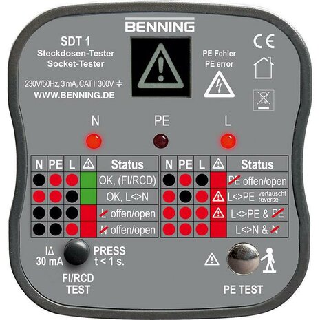 BENNING SDT 1 Contactdoostester