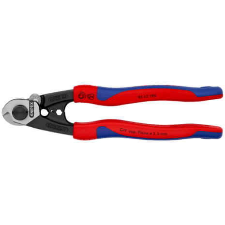 Knipex staaldraadschaar gesmeed 190mm