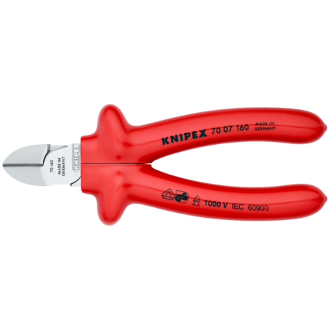 Knipex VDE zijsnijtang 160mm dompel geïsoleerd  