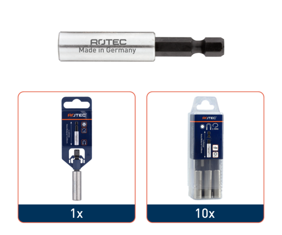Rotec magnetisch bithouder met C-ring, 150mm 1.st