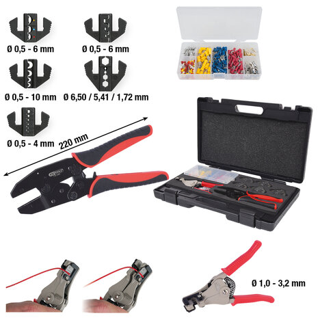 KS tools Universele-krimptangset, 283-dlg