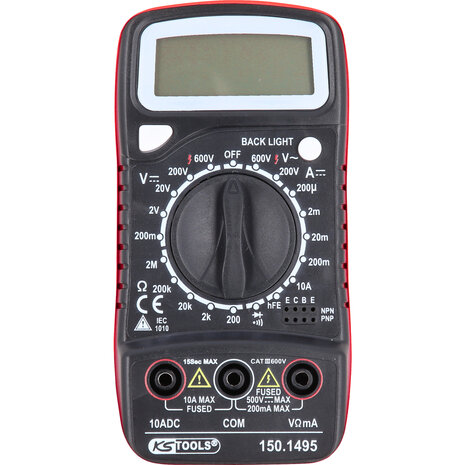 KS tools Digitale multimeter incl. testpennen