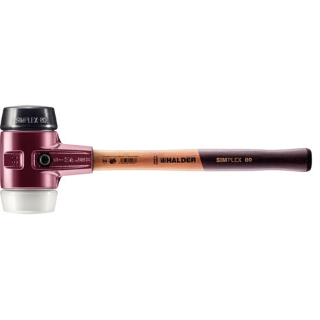 Halder hamer SIMPLEX rubber/superplastic, Ø80
