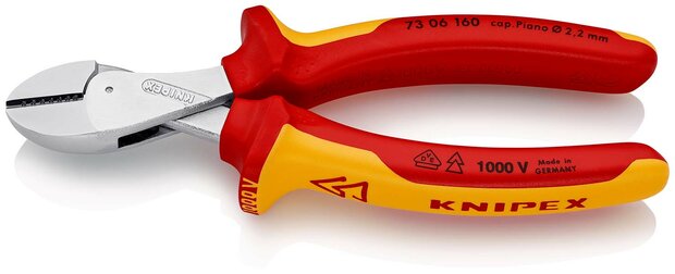 Knipex VDE zijsnijtang X-Cut grote krachtoverbrenging