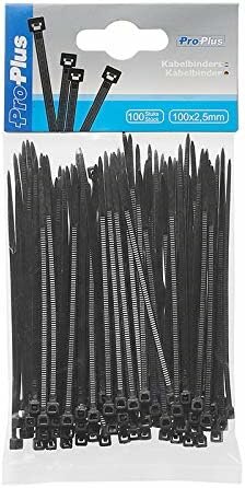 Kabelbinders 100x2,5mm 100 stuks zwart