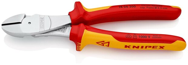 Knipex VDE Kracht-zijsnijtang 200mm
