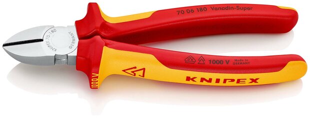 KNIPEX VDE zijsnijtang 180mm