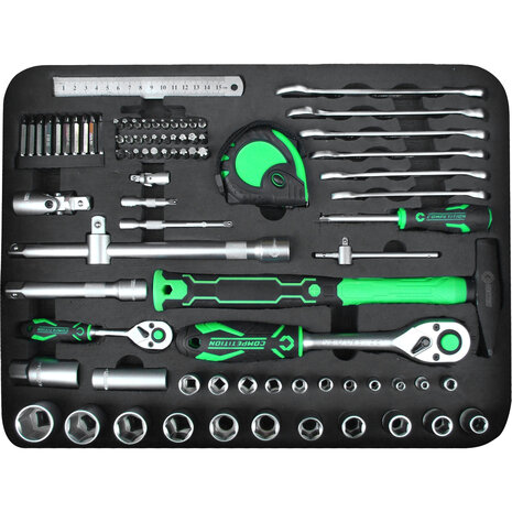 Ks tools COMPETITION 1/4" + 1/2" Universele-Gereedschapset, 147-dlg
