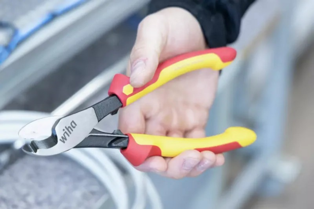 Wiha Kabelknipper 210mm Industrial electric  met in- en uitschakelbare openingsveer