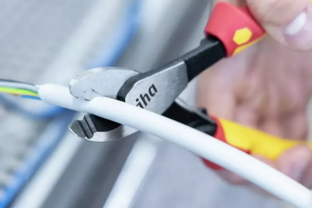 Wiha Kabelknipper 210mm Industrial electric  met in- en uitschakelbare openingsveer